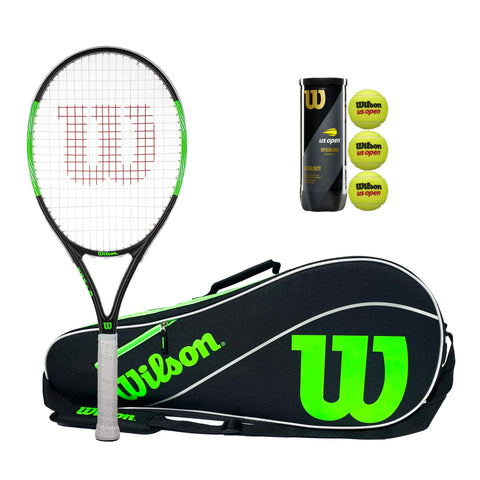 Blade Elite 105 + Blade Racket Bag + 3 US Open Tennis Balls