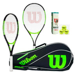 Wilson Blade Excel 112 Tennis Twin Set with Racket Bag and 3 Tour Balls