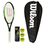 Wilson Blade Elite 105 Adults Tennis Racket With Full Cover and 3 US Open Balls